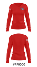Spartanburg Christian Academy Track 19748550 Women's Long Sleeve V-neck Shirt - 20