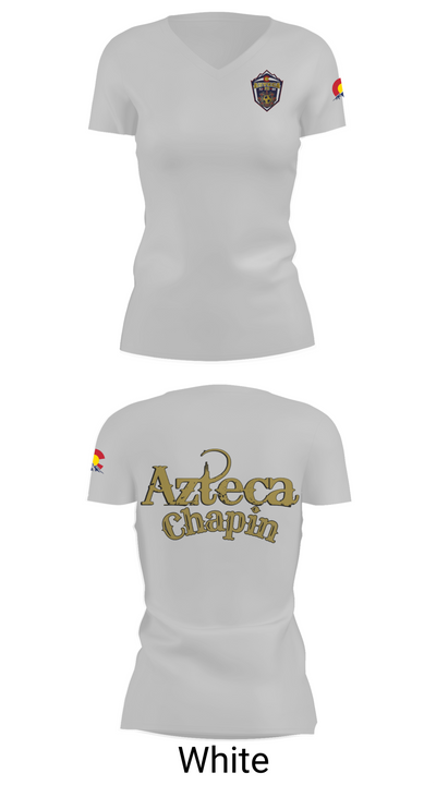 Azteca FC 18837514 Women's Short Sleeve V-neck Shirt - 19