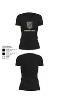 Swampscott Police 55581807 Women's Short Sleeve V-neck Shirt - 23