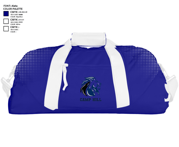 Duffle Bag, Camp Hill High School Track, Track & Field, Teamtime, Team time, sublimation, custom sports apparel, team uniforms, spirit wear, spiritwear, sports uniforms, custom shirts, team store, custom team store, fundraiser sports, apparel fundraiser
