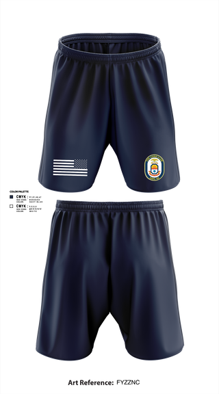 Athletic Shorts With Pockets, Uss Gonzalez, Navy, Teamtime, Team time, sublimation, custom sports apparel, team uniforms, spirit wear, spiritwear, sports uniforms, custom shirts, team store, custom team store, fundraiser sports, apparel fundraiser