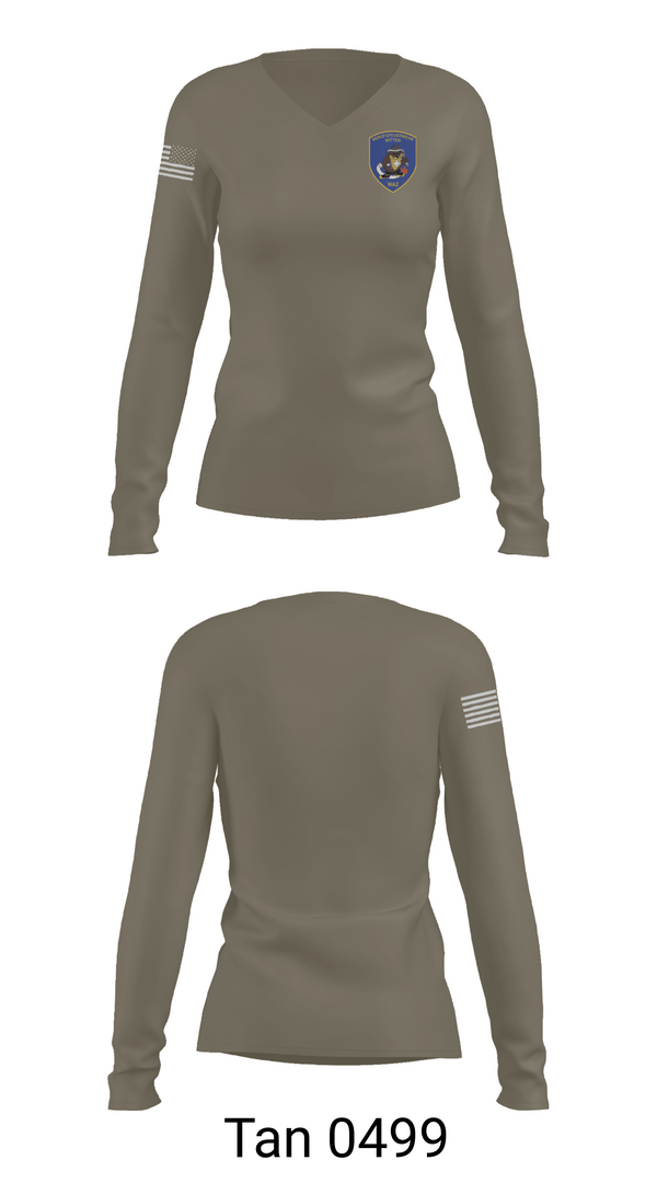 Womens Long Sleeve Vneck Shirt 1, Feuerwehr Witten, Fire Department, Teamtime, Team time, sublimation, custom sports apparel, team uniforms, spirit wear, spiritwear, sports uniforms, custom shirts, team store, custom team store, fundraiser sports, apparel fundraiser