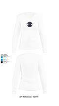 Throckmorton High School Cross Country 29705170 Women's Long Sleeve V-neck Shirt -1 15