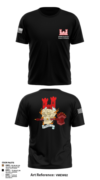 642nd Engineer Support Company 94077997 Short Sleeve Performance Shirt - 3
