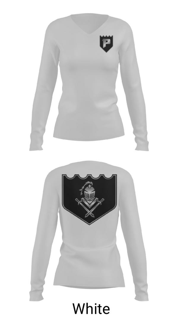 Womens Long Sleeve Vneck Shirt, Preston High School Cross Country, Cross Country, Teamtime, Team time, sublimation, custom sports apparel, team uniforms, spirit wear, spiritwear, sports uniforms, custom shirts, team store, custom team store, fundraiser sports, apparel fundraiser