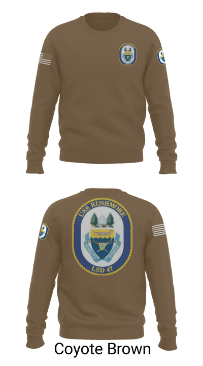USS RUSHMORE 78932182 Crew Neck Sweatshirt - 5