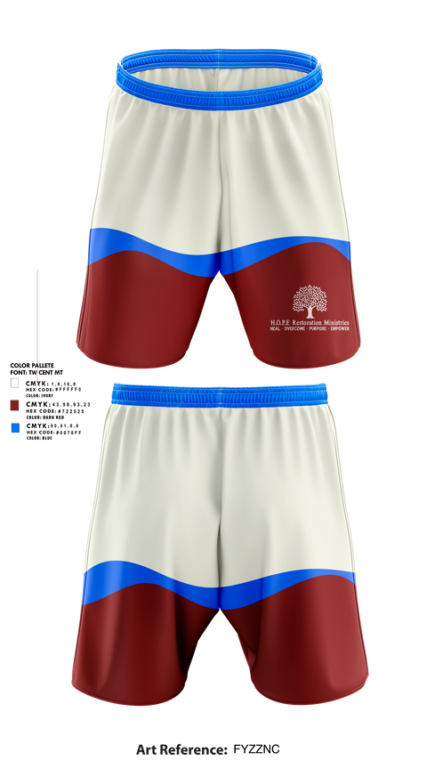 Athletic Shorts With Pockets, Hope Restoration Ministries, , Teamtime, Team time, sublimation, custom sports apparel, team uniforms, spirit wear, spiritwear, sports uniforms, custom shirts, team store, custom team store, fundraiser sports, apparel fundraiser