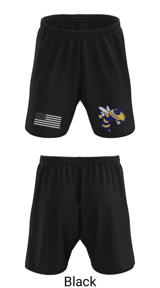 Athletic Shorts With Pockets, Wynne Yellowjackets, Men's Basketball, Teamtime, Team time, sublimation, custom sports apparel, team uniforms, spirit wear, spiritwear, sports uniforms, custom shirts, team store, custom team store, fundraiser sports, apparel fundraiser