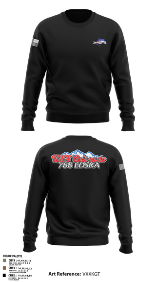 Crew Neck Sweatshirt, USS Colorado, Navy, Teamtime, Team time, sublimation, custom sports apparel, team uniforms, spirit wear, spiritwear, sports uniforms, custom shirts, team store, custom team store, fundraiser sports, apparel fundraiser