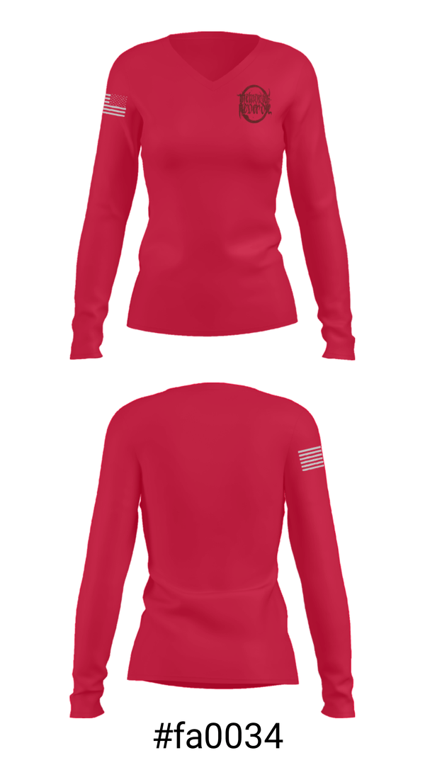 Women's Long Sleeve Vneck Shirt, Memories Never Die, , Teamtime, Team time, sublimation, custom sports apparel, team uniforms, spirit wear, spiritwear, sports uniforms, custom shirts, team store, custom team store, fundraiser sports, apparel fundraiser