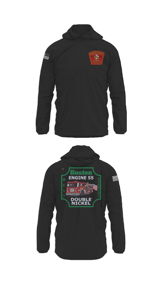 Windbreaker, Boston Fire Department Engine 55, , Teamtime, Team time, sublimation, custom sports apparel, team uniforms, spirit wear, spiritwear, sports uniforms, custom shirts, team store, custom team store, fundraiser sports, apparel fundraiser
