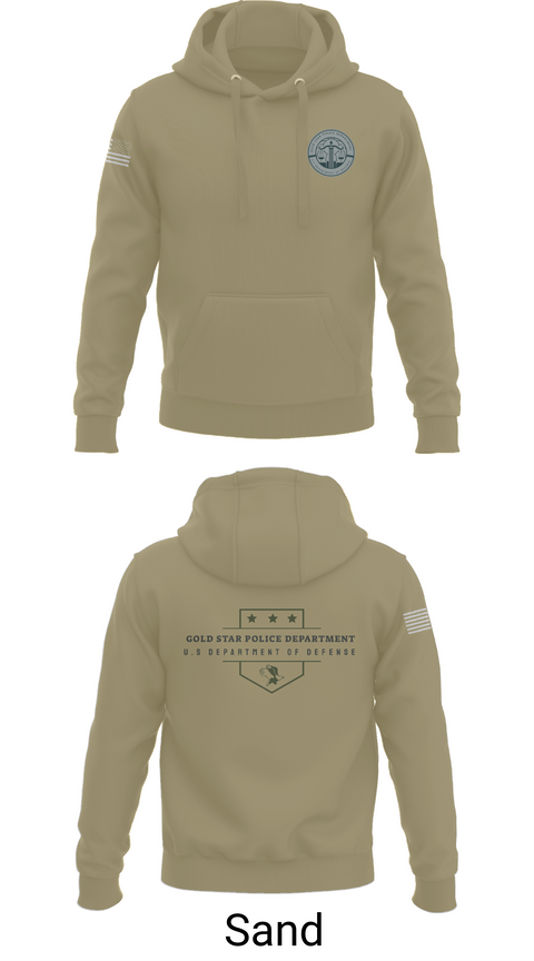 Hoodie, GOLD STAR POLICE DEPARTMENT, , Teamtime, Team time, sublimation, custom sports apparel, team uniforms, spirit wear, spiritwear, sports uniforms, custom shirts, team store, custom team store, fundraiser sports, apparel fundraiser