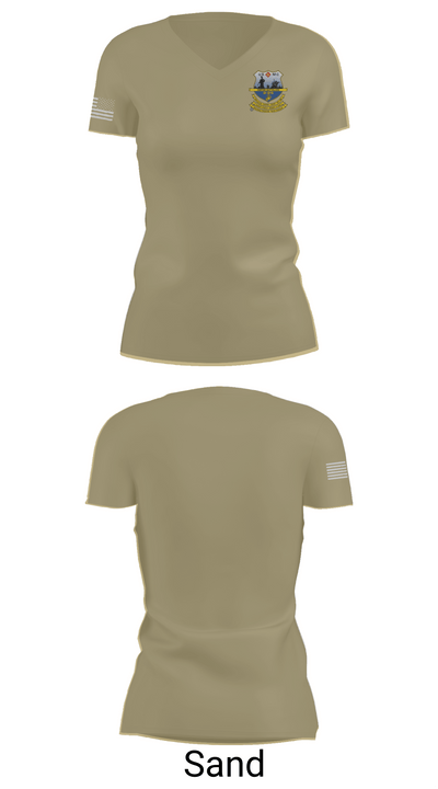 Echo Co. 2nd battalion, 25th Marine Regiment 27533051 Women's Short Sleeve V-neck Shirt - 88