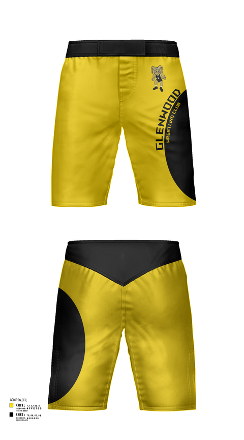 Fight Shorts, Glenwood Wrestling Club, Wrestling, Teamtime, Team time, sublimation, custom sports apparel, team uniforms, spirit wear, spiritwear, sports uniforms, custom shirts, team store, custom team store, fundraiser sports, apparel fundraiser