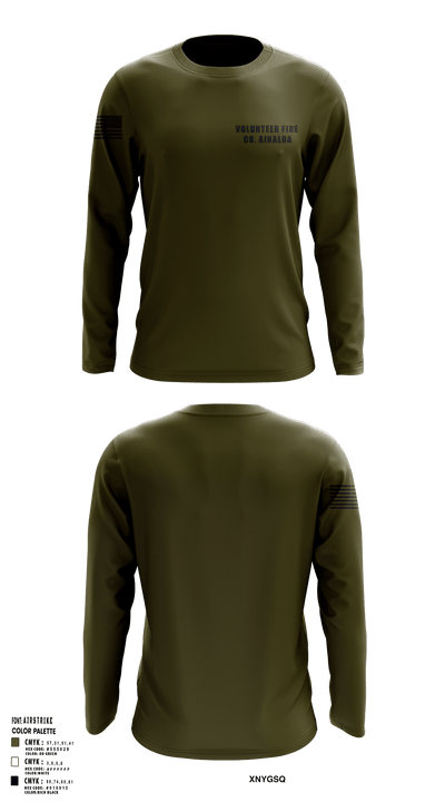 Volunteer Fire Co. Ainaloa 35465352 Long Sleeve Performance Shirt - 135