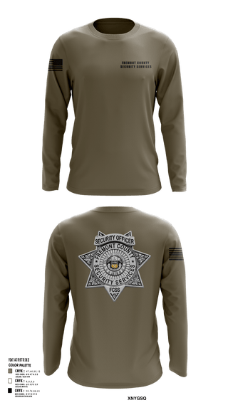 Long Sleeve Performance Shirt, Fremont County Security Services, Police, Teamtime, Team time, sublimation, custom sports apparel, team uniforms, spirit wear, spiritwear, sports uniforms, custom shirts, team store, custom team store, fundraiser sports, apparel fundraiser
