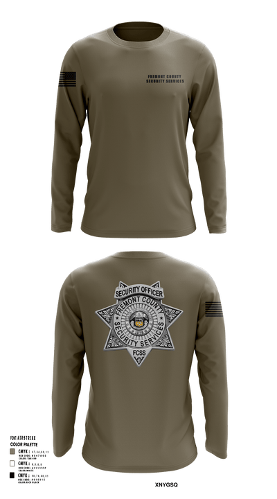Fremont County Security Services 37987366 Long Sleeve Performance Shirt - 120