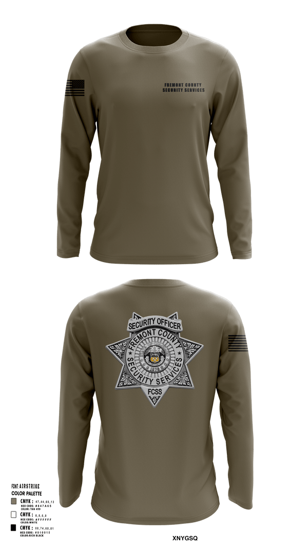 Long Sleeve Performance Shirt, Fremont County Security Services, Police, Teamtime, Team time, sublimation, custom sports apparel, team uniforms, spirit wear, spiritwear, sports uniforms, custom shirts, team store, custom team store, fundraiser sports, apparel fundraiser