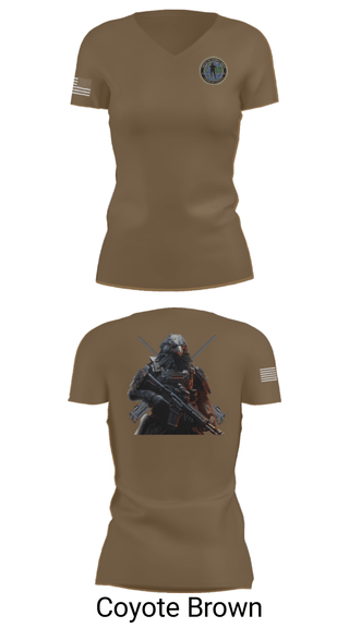 Women's Short Sleeve Vneck Shirt, Center for Security Forces Detachment Chesapeake, Navy, Teamtime, Team time, sublimation, custom sports apparel, team uniforms, spirit wear, spiritwear, sports uniforms, custom shirts, team store, custom team store, fundraiser sports, apparel fundraiser