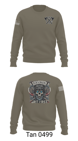 Crew Neck Sweatshirt, Baker 3-509th 3rd Plt 1st squad, Army, Teamtime, Team time, sublimation, custom sports apparel, team uniforms, spirit wear, spiritwear, sports uniforms, custom shirts, team store, custom team store, fundraiser sports, apparel fundraiser
