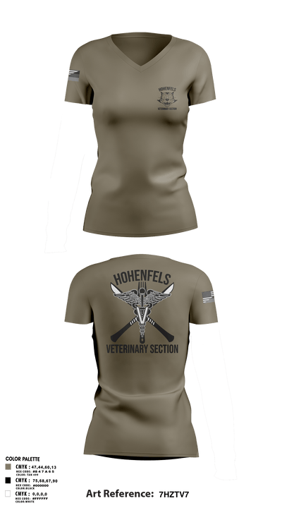 Hohenfels VTF 55832248 Women's Short Sleeve V-neck Shirt - 7