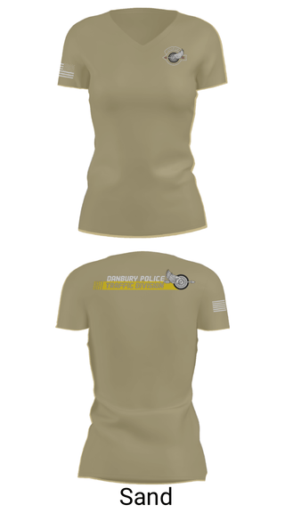 Womens Short Sleeve Vneck Shirt, Danbury Police Traffic Unit, Police, Teamtime, Team time, sublimation, custom sports apparel, team uniforms, spirit wear, spiritwear, sports uniforms, custom shirts, team store, custom team store, fundraiser sports, apparel fundraiser
