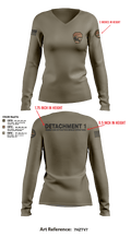 Detachment 1 27221981 Women's Long Sleeve V-neck Shirt - 24