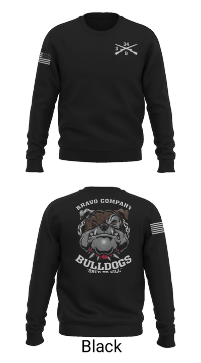 B/3-34 Bulldogs 76121406 Crew Neck Sweatshirt - 25
