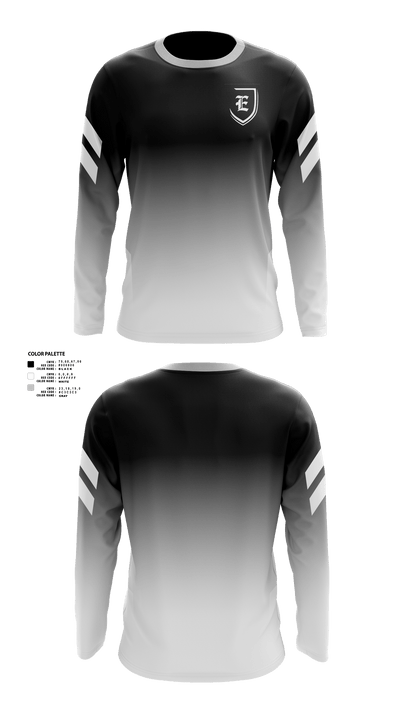 Ellsworth High School Basketball 93630944 Long Sleeve Performance Shirt - 40