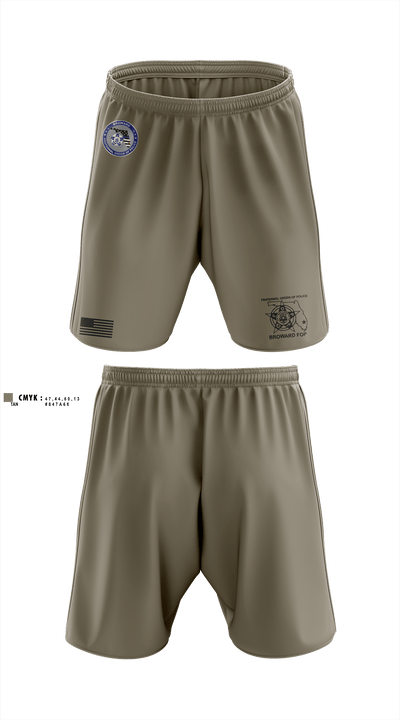 Broward Fraternal Order of Police 91005967 Athletic Shorts With Pockets - 2