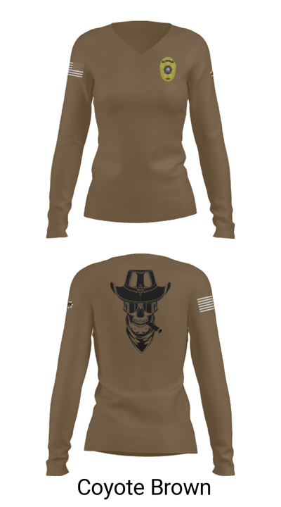 Charlie Squad 89952871 Women's Long Sleeve V-neck Shirt - 16