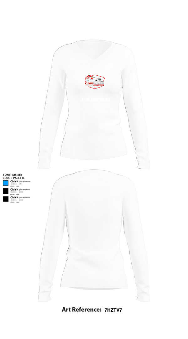 Womens Long Sleeve Vneck Shirt 1, J&M BROTHERS, , Teamtime, Team time, sublimation, custom sports apparel, team uniforms, spirit wear, spiritwear, sports uniforms, custom shirts, team store, custom team store, fundraiser sports, apparel fundraiser