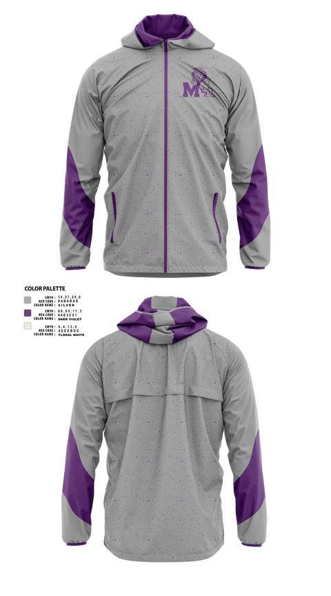 Windbreaker, Manzano Monarchs, Men's Basketball, Teamtime, Team time, sublimation, custom sports apparel, team uniforms, spirit wear, spiritwear, sports uniforms, custom shirts, team store, custom team store, fundraiser sports, apparel fundraiser