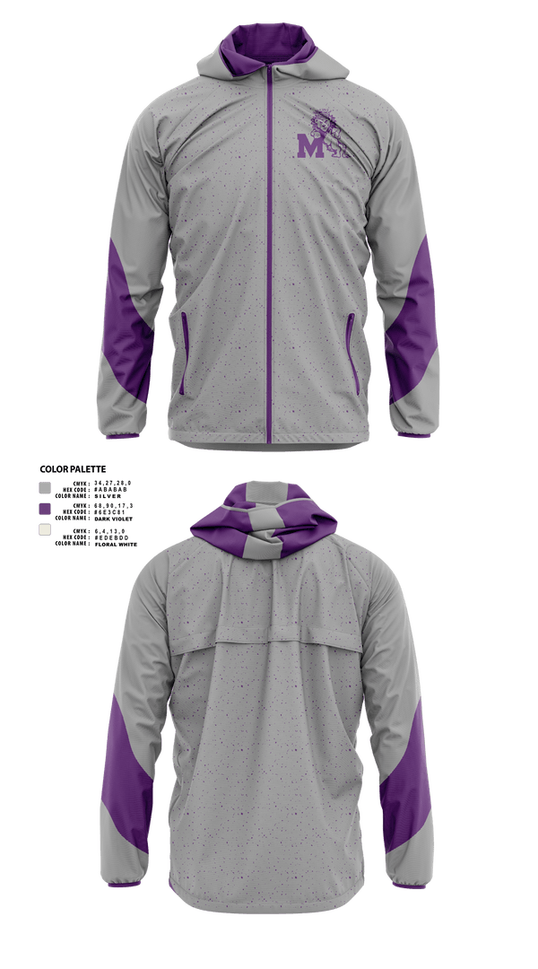 Windbreaker, Manzano Monarchs, Men's Basketball, Teamtime, Team time, sublimation, custom sports apparel, team uniforms, spirit wear, spiritwear, sports uniforms, custom shirts, team store, custom team store, fundraiser sports, apparel fundraiser