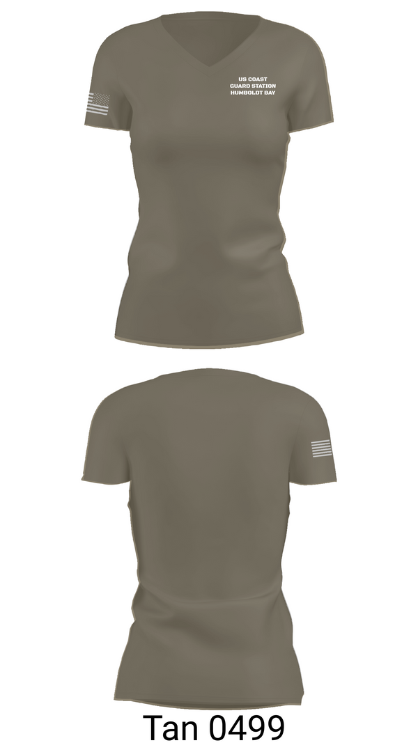 Womens Short Sleeve Vneck Shirt, US COAST GUARD STATION HUMBOLDT BAY, , Teamtime, Team time, sublimation, custom sports apparel, team uniforms, spirit wear, spiritwear, sports uniforms, custom shirts, team store, custom team store, fundraiser sports, apparel fundraiser