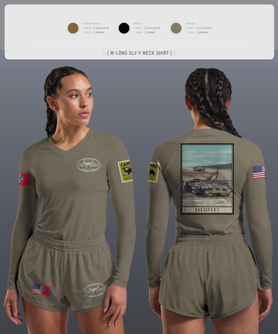 278th ACR 39294144 Women's Long Sleeve V-neck Shirt - 3
