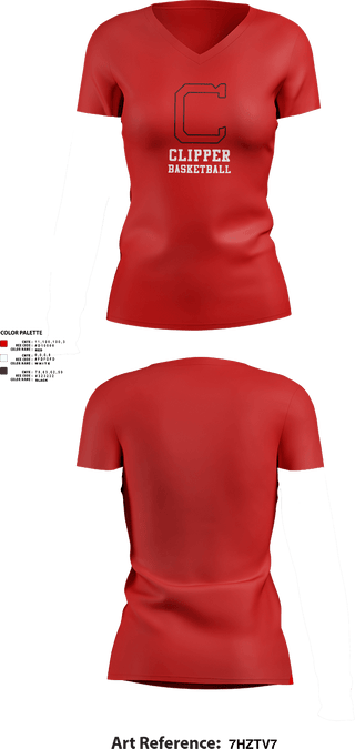 Womens Short Sleeve Vneck Shirt, Columbiana High School Basketball, Men's Basketball, Teamtime, Team time, sublimation, custom sports apparel, team uniforms, spirit wear, spiritwear, sports uniforms, custom shirts, team store, custom team store, fundraiser sports, apparel fundraiser