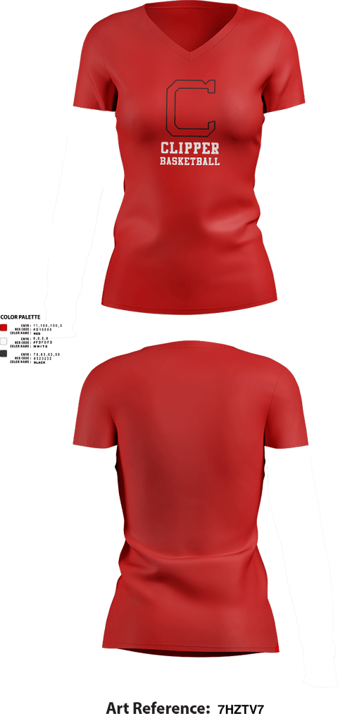 Womens Short Sleeve Vneck Shirt, Columbiana High School Basketball, Men's Basketball, Teamtime, Team time, sublimation, custom sports apparel, team uniforms, spirit wear, spiritwear, sports uniforms, custom shirts, team store, custom team store, fundraiser sports, apparel fundraiser