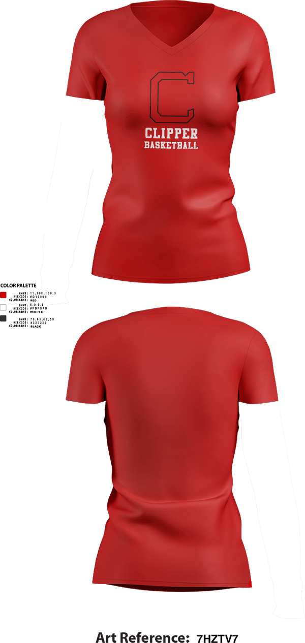 Womens Short Sleeve Vneck Shirt, Columbiana High School Basketball, Men's Basketball, Teamtime, Team time, sublimation, custom sports apparel, team uniforms, spirit wear, spiritwear, sports uniforms, custom shirts, team store, custom team store, fundraiser sports, apparel fundraiser