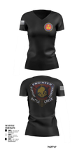 6th Engineer Support 55930969 Women's Short Sleeve V-neck Shirt - 126