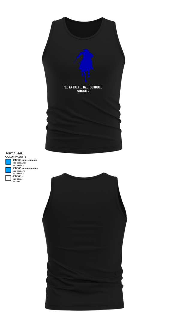 Tank Top, Teaneck High School Soccer, Men's Soccer, Teamtime, Team time, sublimation, custom sports apparel, team uniforms, spirit wear, spiritwear, sports uniforms, custom shirts, team store, custom team store, fundraiser sports, apparel fundraiser