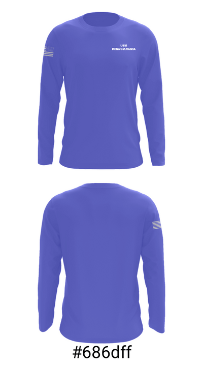 USS PENNSYLVANIA 38296466 Long Sleeve Performance Shirt - 18
