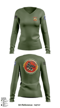 FCO 4-319 AFAR, 173 IBCT(A) 62795689 Women's Long Sleeve V-neck Shirt -1 2