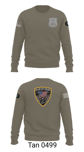 Crew Neck Sweatshirt, Co-op City Police Department, Police, Teamtime, Team time, sublimation, custom sports apparel, team uniforms, spirit wear, spiritwear, sports uniforms, custom shirts, team store, custom team store, fundraiser sports, apparel fundraiser