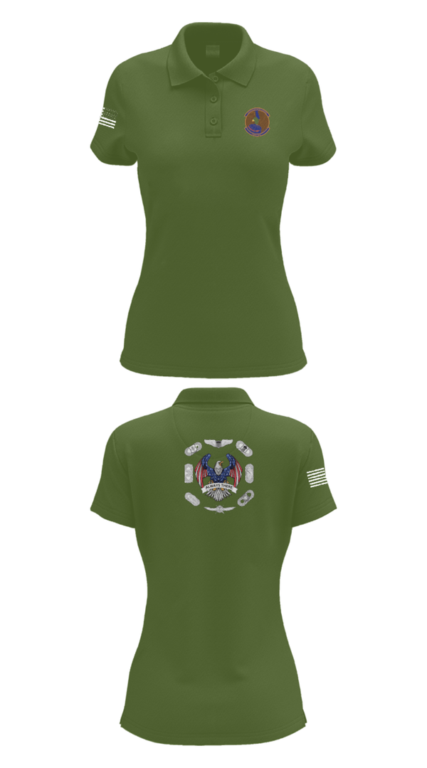 Women's Short Sleeve Performance Polo, 22nd OSS, Air Force, Teamtime, Team time, sublimation, custom sports apparel, team uniforms, spirit wear, spiritwear, sports uniforms, custom shirts, team store, custom team store, fundraiser sports, apparel fundraiser