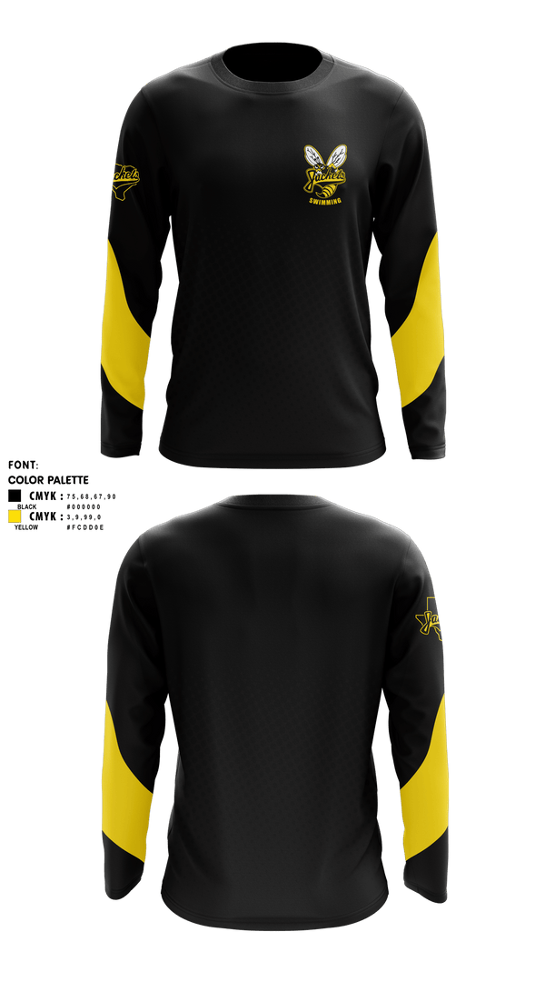 Long Sleeve Performance Shirt, Denison High School Swimming, Swimming, Teamtime, Team time, sublimation, custom sports apparel, team uniforms, spirit wear, spiritwear, sports uniforms, custom shirts, team store, custom team store, fundraiser sports, apparel fundraiser