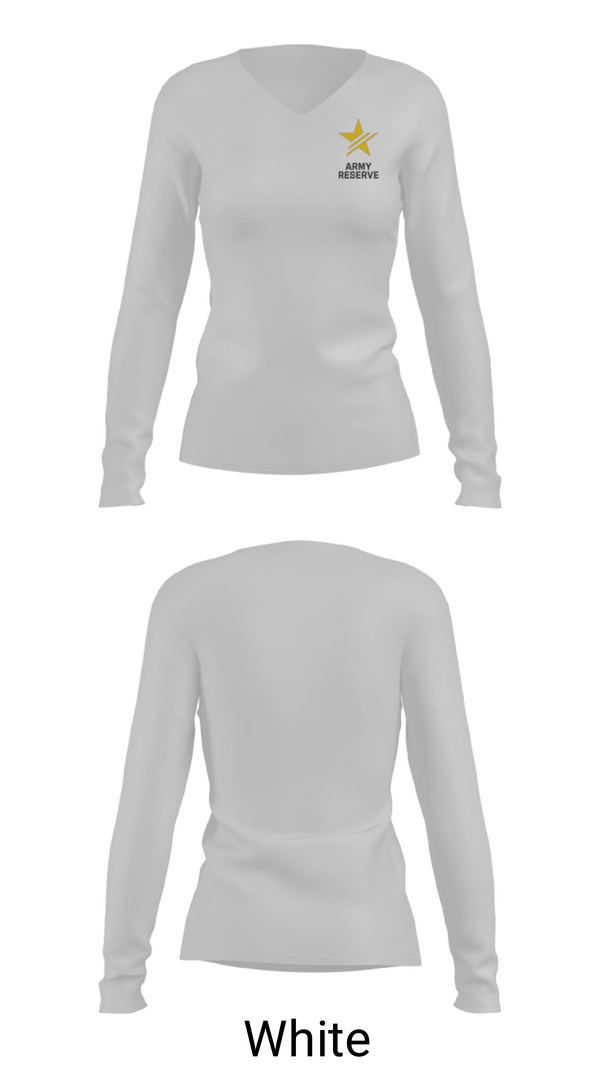 Women's Long Sleeve Vneck Shirt, USAR RSO, Army, Teamtime, Team time, sublimation, custom sports apparel, team uniforms, spirit wear, spiritwear, sports uniforms, custom shirts, team store, custom team store, fundraiser sports, apparel fundraiser