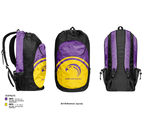 Gear Bag, Aiken High School, Spirit Store, Teamtime, Team time, sublimation, custom sports apparel, team uniforms, spirit wear, spiritwear, sports uniforms, custom shirts, team store, custom team store, fundraiser sports, apparel fundraiser