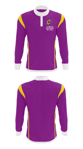 Quarter Zip Jacket, Lexington High School Softball, Softball, Teamtime, Team time, sublimation, custom sports apparel, team uniforms, spirit wear, spiritwear, sports uniforms, custom shirts, team store, custom team store, fundraiser sports, apparel fundraiser