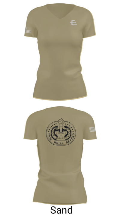 E/701 95289078 Women's Short Sleeve V-neck Shirt - 88